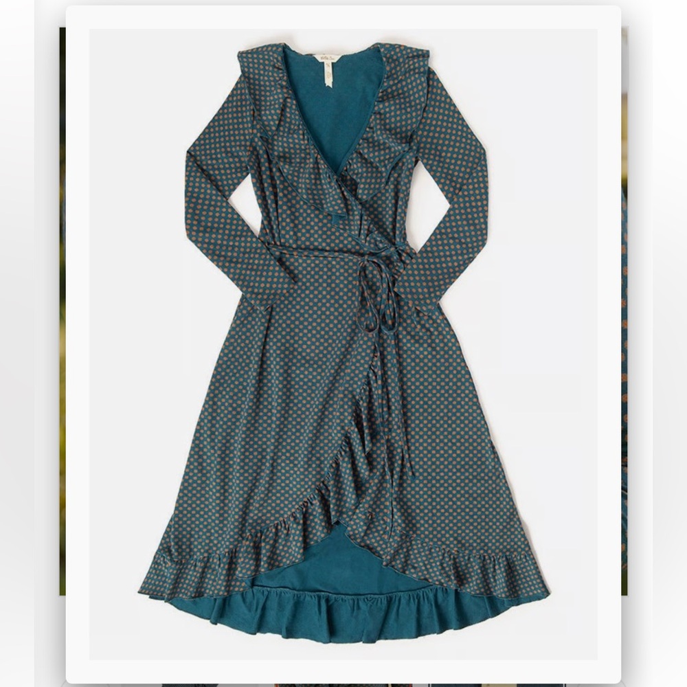 Matilda Jane | NWT Ruffle Reunion Wrap Around Farm Boho Cottage Dress, Small